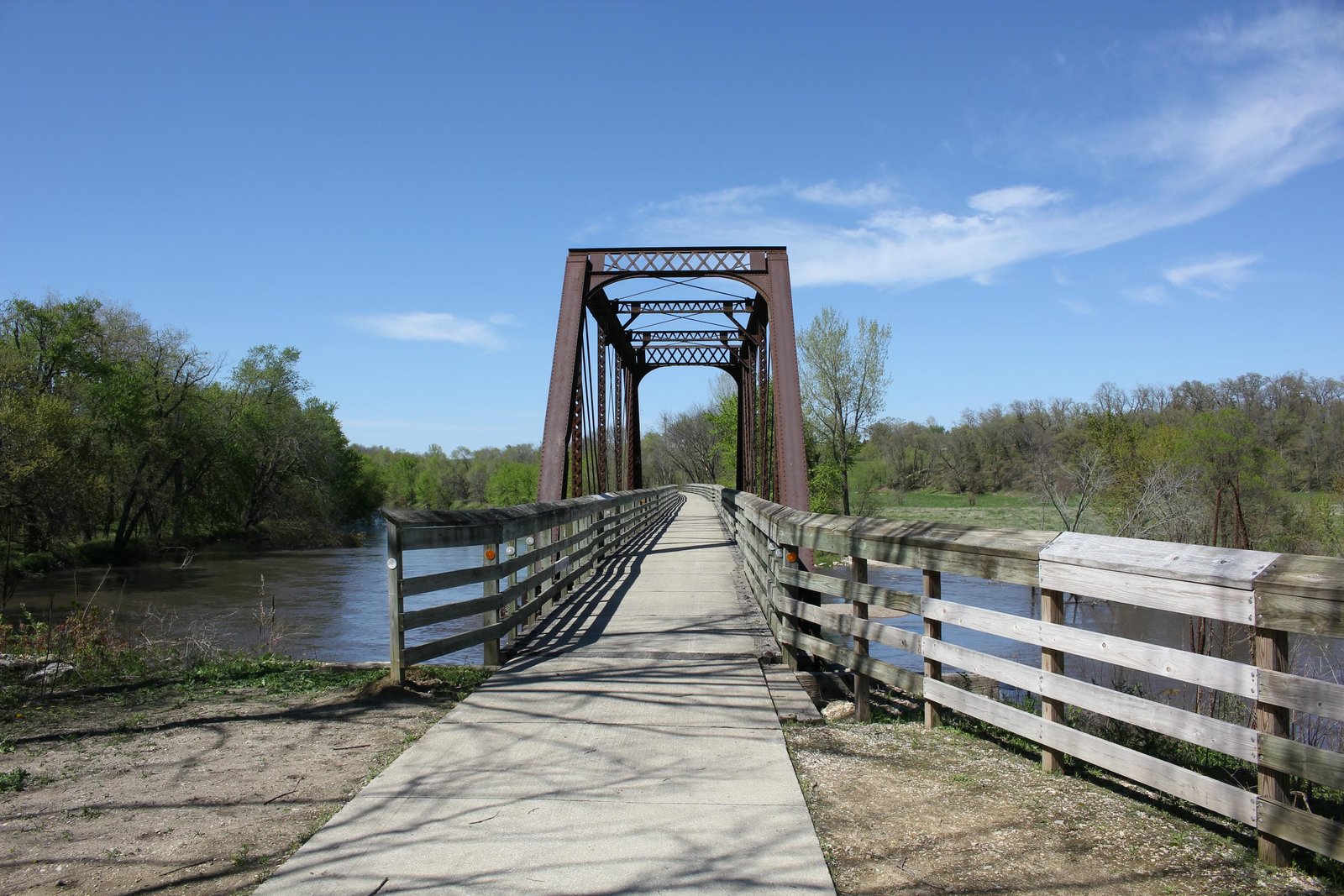 Looking north